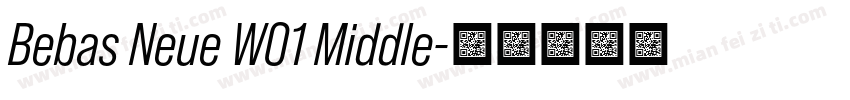 Bebas Neue W01 Middle字体转换